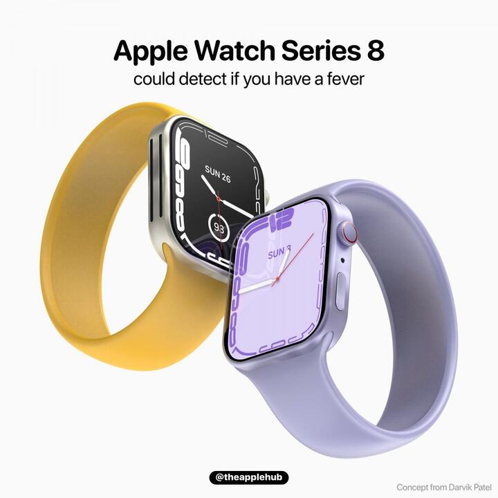 Rò rỉ thiết kế Apple Watch 8 - 1