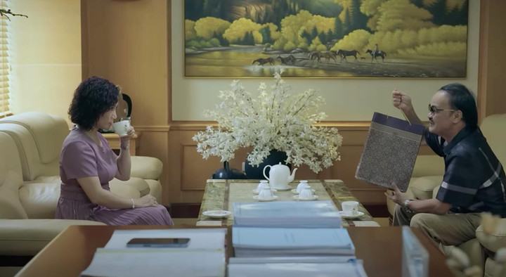 'Đấu trí' tập 16: Bà Bằng vụ trưởng được trao 'lộc' của Khải Tuấn - 2