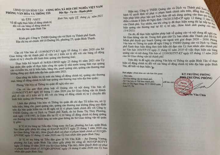 Được giao tuyên truyền giao thông, doanh nghiệp lại treo quảng cáo thương mại - 2