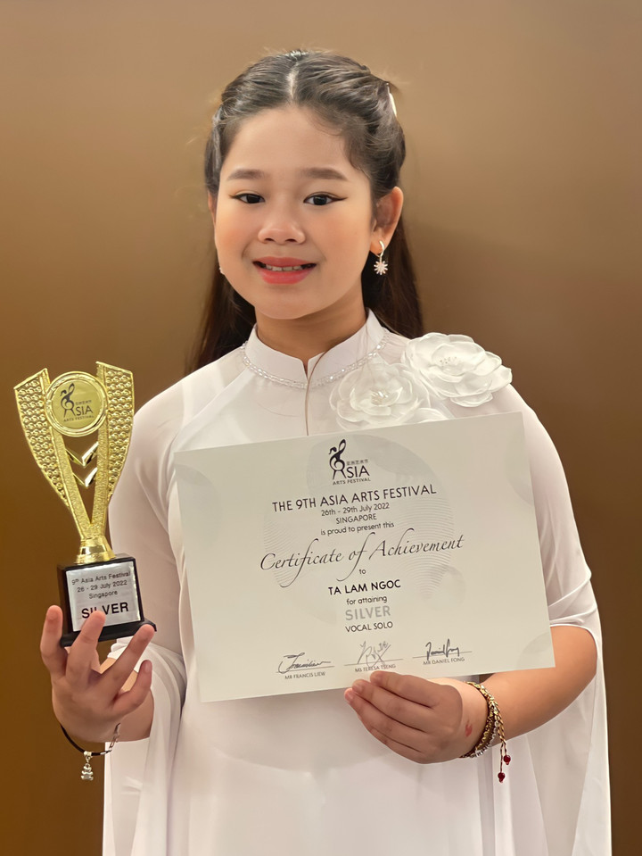 Học sinh Việt Nam giành huy chương tại Liên hoan nghệ thuật châu Á - 3