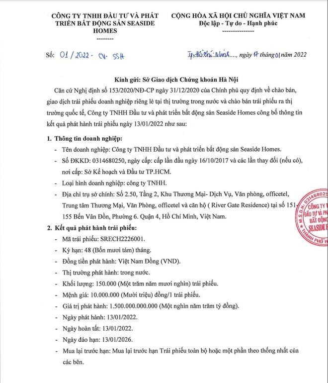 Công ty địa ốc huy động 1.500 tỷ đồng trái phiếu bị phạt 70 triệu - 1