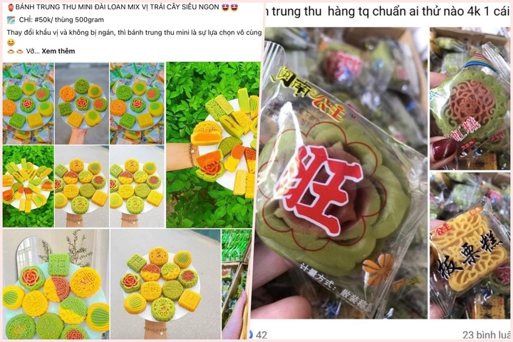 Bánh trung thu mini Trung Quốc giá 4.000 đồng, rao bán rầm rộ trên mạng - 1