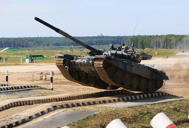 Ảnh: Đội tuyển xe tăng Việt Nam thi đấu lượt đầu tiên ở Army Games - 2