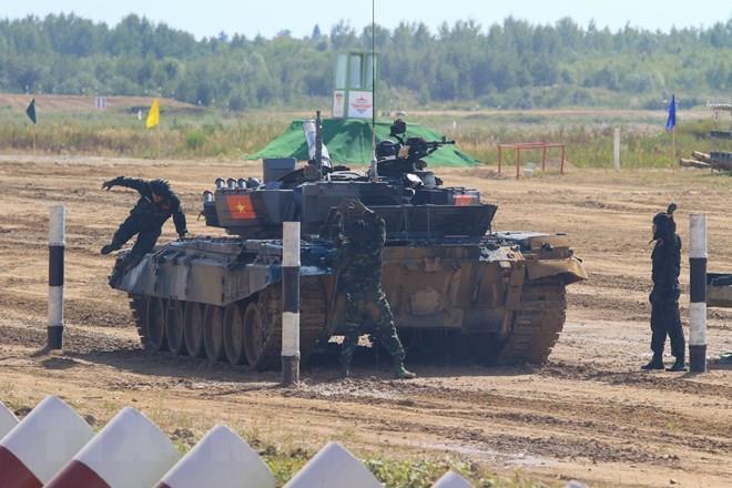 Ảnh: Đội tuyển xe tăng Việt Nam thi đấu lượt đầu tiên ở Army Games - 5