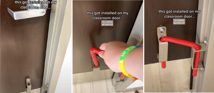 Chia sẻ hình ảnh khóa cửa chống súng cho lớp học, cô giáo gây ‘bão mạng’ - 1