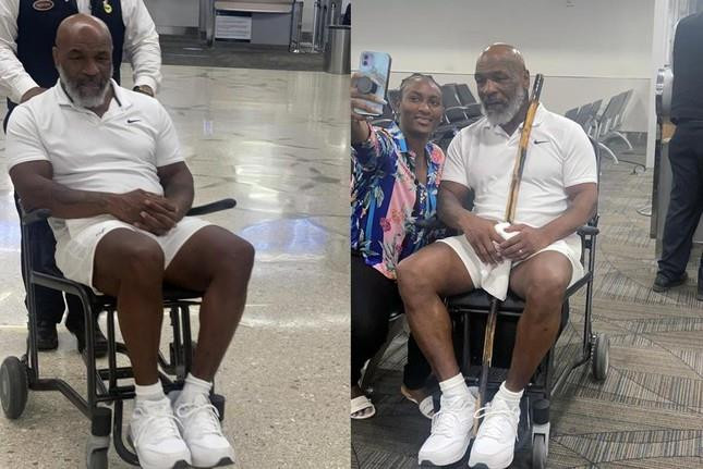 Huyền thoại Mike Tyson ngồi xe lăn sau tuyên bố 'sắp chết' - 1