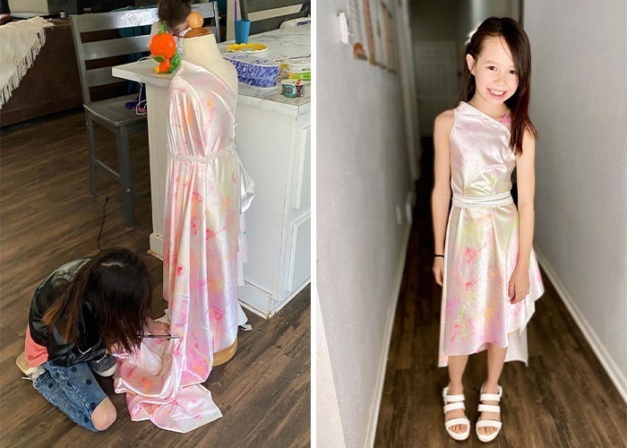 Cô bé 9 tuổi gây sốt nhờ tài năng may vá - 3