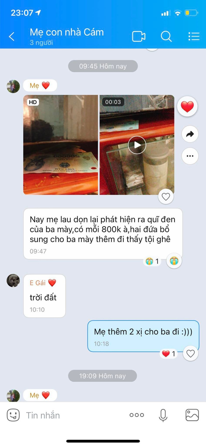 Tìm thấy quỹ đen của chồng, phản ứng của người vợ với các con gây bất ngờ - 1