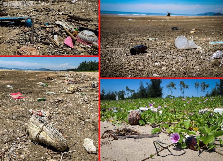 Ảnh: Rác thải tràn ngập nhiều bãi biển ở Nghệ An, Thanh Hoá - 5