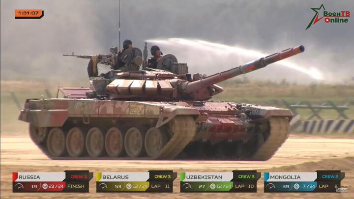 Army Games 2022: Lộ diện 2 đội đầu tiên giành tấm vé vào chung kết Tank Biathlon - 1