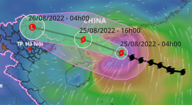 Bão số 3 tiến sát đất liền, Bắc Bộ chiều nay mưa to, gió giật mạnh - 1