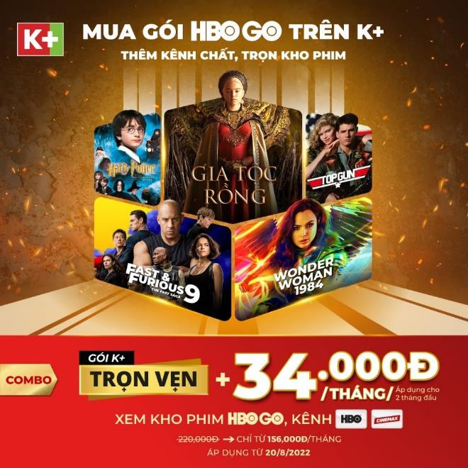K+ ra mắt dịch vụ SVOD hoàn toàn mới tích hợp gói HBO GO - 1