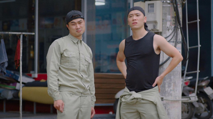 Duy Hưng 'Gara hạnh phúc' khốn khổ nhịn cười khi quay với Bảo Anh - 1