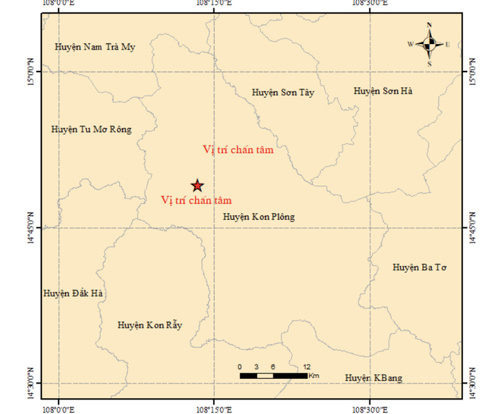 Sáng nay, động đất lại rung chuyển Kon Tum - 1