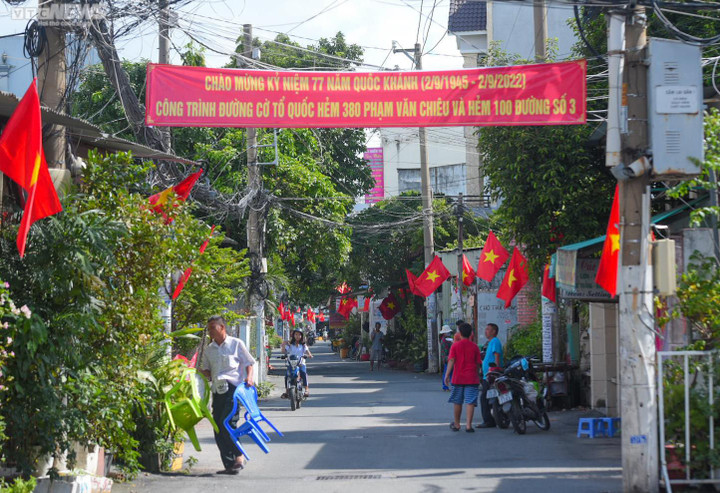 Đường phố TP.HCM rực đỏ sắc cờ mừng Quốc khánh 2/9 - 10