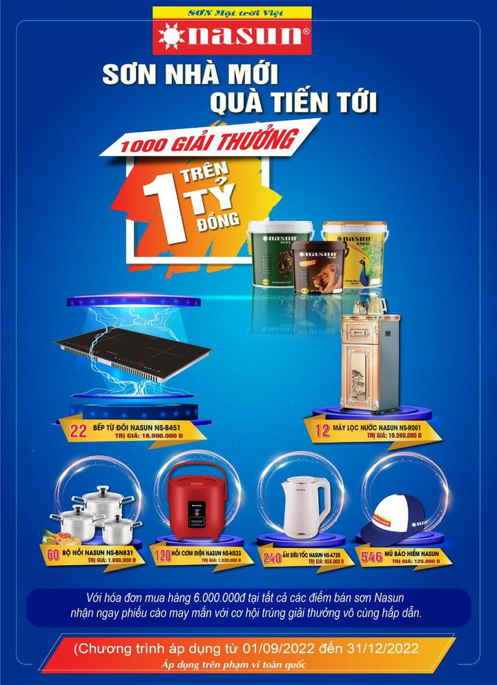 Mua sơn Nasun nhận hàng ngàn quà tặng hấp dẫn - 1
