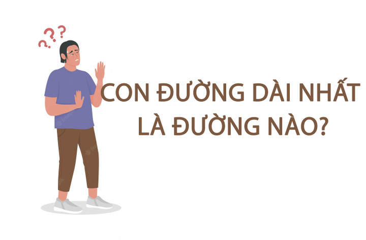 Con đường dài nhất là đường nào? - 1