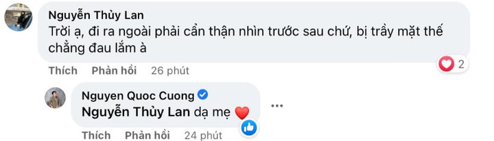 Cường Đô La ngã xe trầy xước mặt, Đàm Thu Trang xót chồng nên 'ra lệnh cấm' - 3