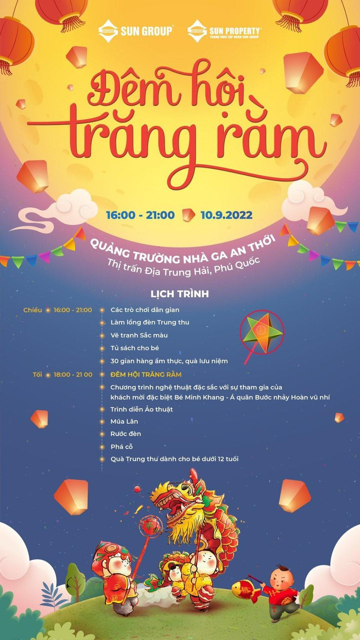 Sun Property tổ chức 'Đêm hội trăng rằm' với 4.000 phần quà cho trẻ em Phú Quốc - 2