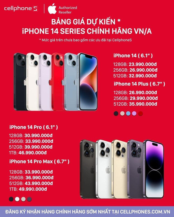 Giá bán iPhone 14 chính hãng tại thị trường Việt Nam thế nào? - 3