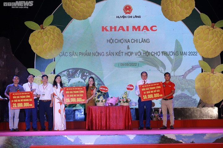 3 quả na nặng hơn 3kg ở Lạng Sơn được đấu giá gần 160 triệu đồng - 3