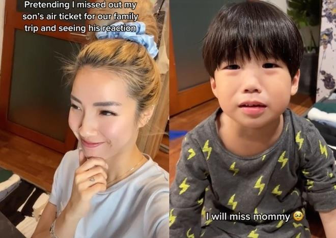 'Cuồng' kiếm view, nữ TikToker liên tục dọa ma, trêu con khóc - 1