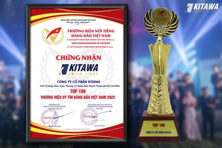 Kitawa đạt giải thưởng 'Top 100 thương hiệu nổi tiếng hàng đầu Việt Nam' - 2