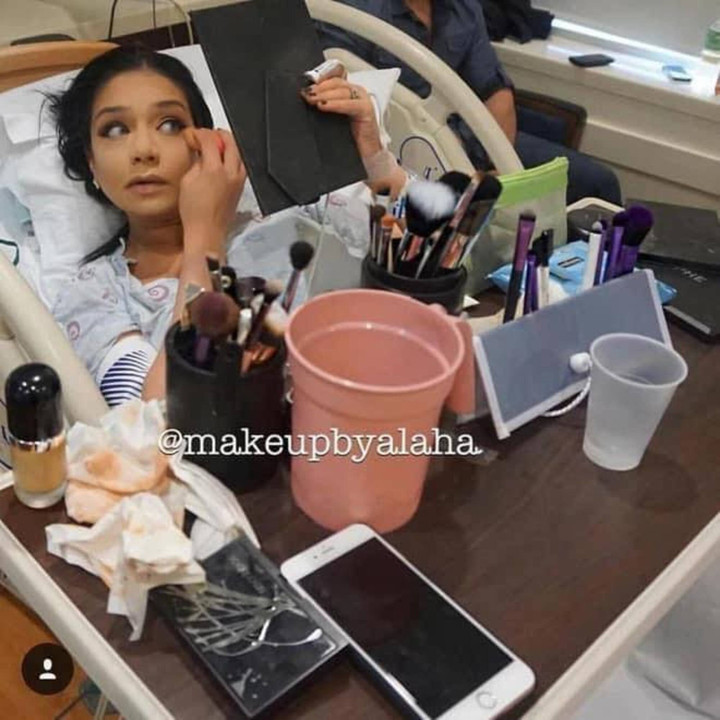 Hội bà bầu đến tận giờ lên bàn đẻ vẫn gắng chịu đau, trang điểm lộng lẫy đón con - 7