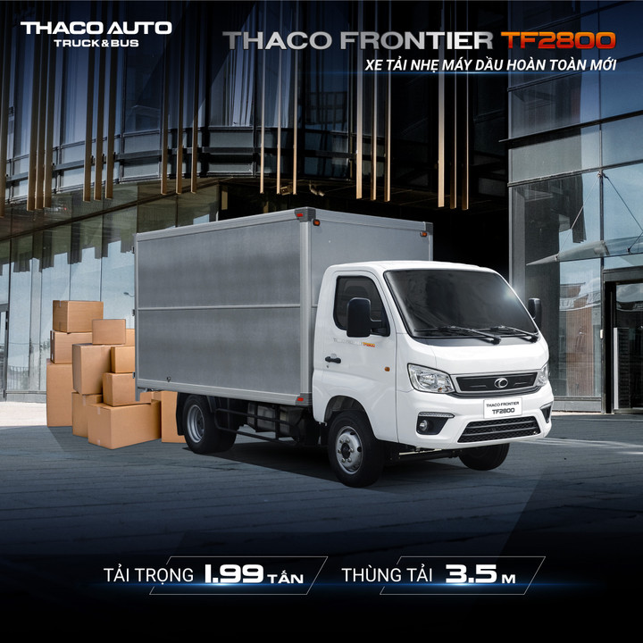 Thaco Frontier TF2800 - xe tải nhẹ máy dầu hoàn toàn mới - 4