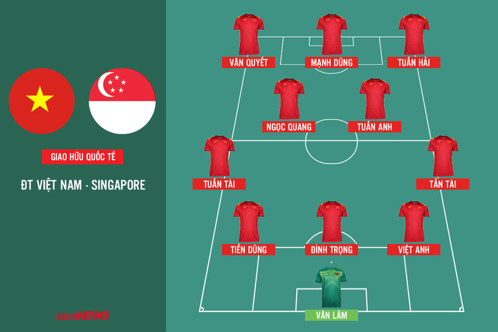 Đội hình tuyển Việt Nam vs Singapore: Quang Hải, Công Phượng vắng mặt - 1