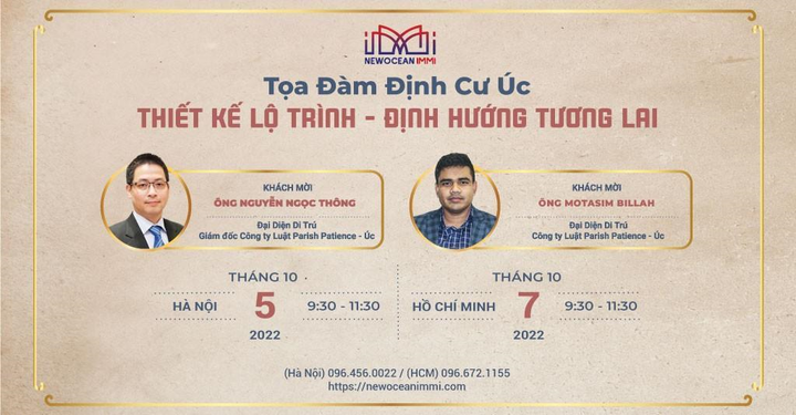 Tọa đàm định cư Úc NewOcean IMMI: Thiết kế lộ trình - Định hướng tương lai - 1