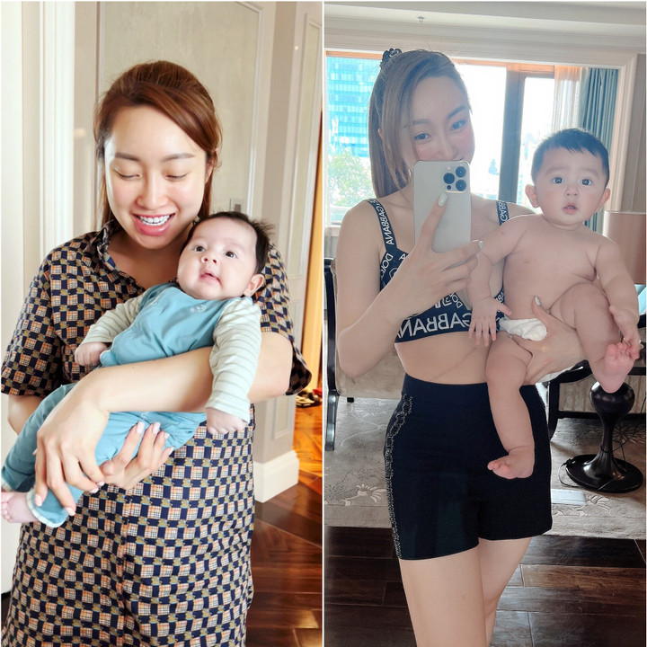 Vợ Chi Bảo lần đầu kể hành trình giảm 18 kg sau 2 tháng sinh con - 3