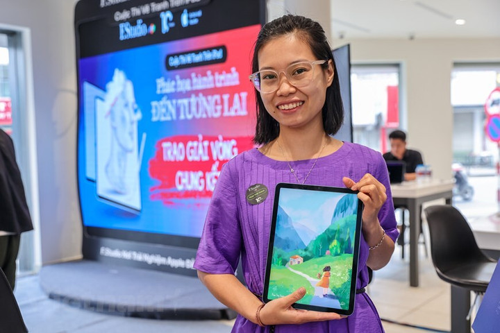 Việt Nam lần đầu tổ chức vẽ tranh trên iPad - 3