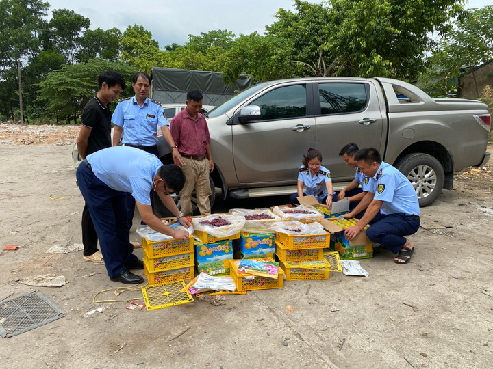 Thái Nguyên: Tiêu hủy 2 tấn trái cây không rõ nguồn gốc, xuất xứ - 1