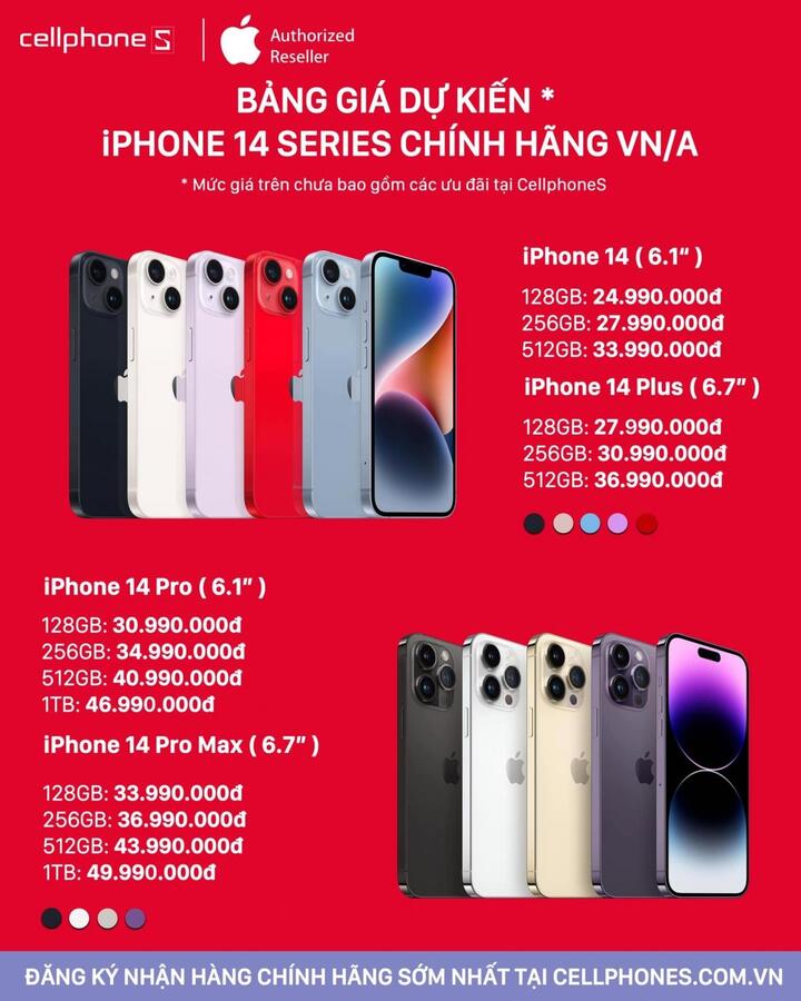 iPhone 14 chính hãng chốt ngày bán tại Việt Nam - 3