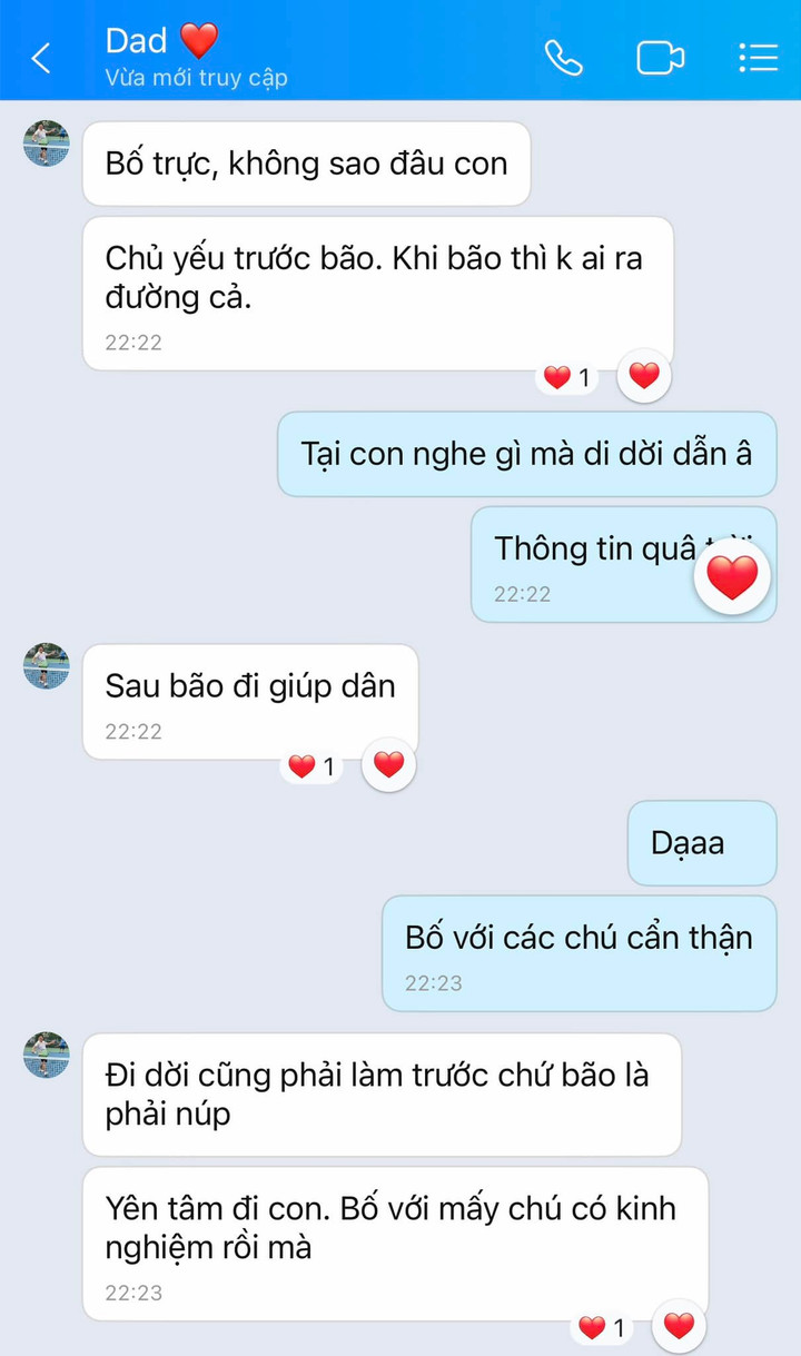 Lời nhắn gây xúc động của người bố ở tâm bão khi được con gái lo lắng hỏi han - 1