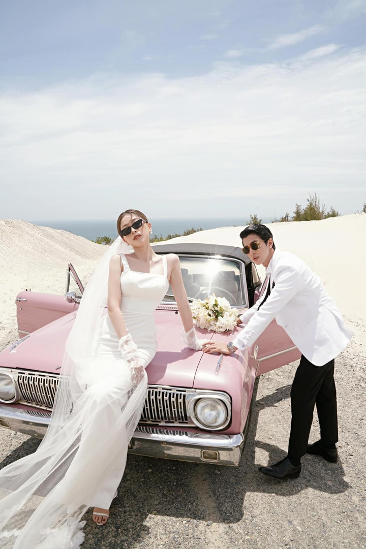 Á hậu Phương Nga chia sẻ loạt khoảnh khắc ngọt ngào khi chụp hình cưới - 3