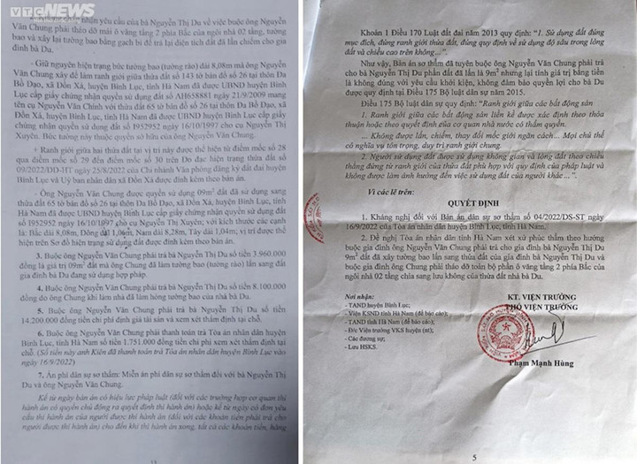 Vụ gia đình liệt sĩ ở Hà Nam bị lấn chiếm đất: Phán quyết khó hiểu của tòa án - 3