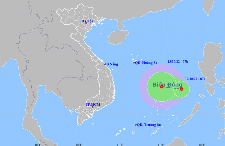 Vùng áp thấp hình thành trên Biển Đông, khả năng mạnh thêm - 1