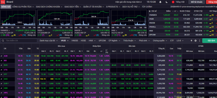 Cổ phiếu ngân hàng đua nhau tăng kịch trần, VN-Index tăng gần 29 điểm - 1