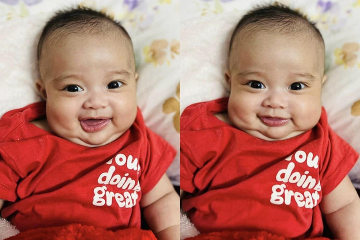 Lê Dương Bảo Lâm khoe gương mặt có 'đồng tiền' của quý tử sau hai tháng giấu kín - 2