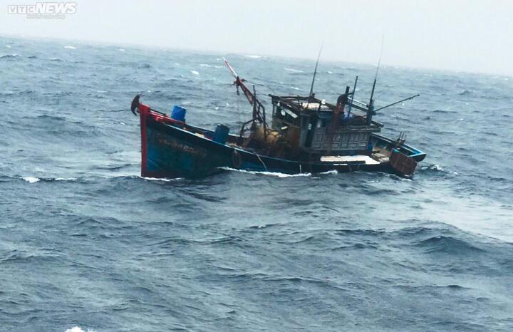Hai tàu cá cùng 8 ngư dân Khánh Hòa bị chìm trên biển - 1