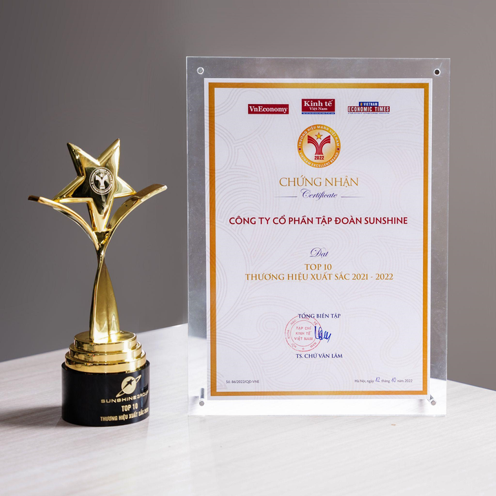 Sunshine Group lọt Top 10 Thương hiệu xuất sắc Việt Nam 2022 - 1