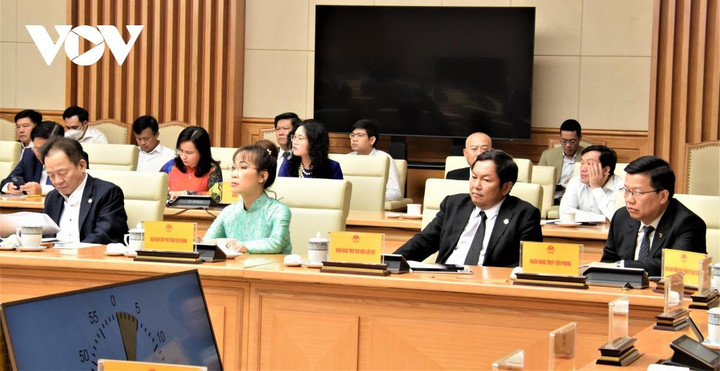 Thủ tướng gặp mặt lãnh đạo ngân hàng thương mại nhân ngày Doanh nhân Việt Nam - 4