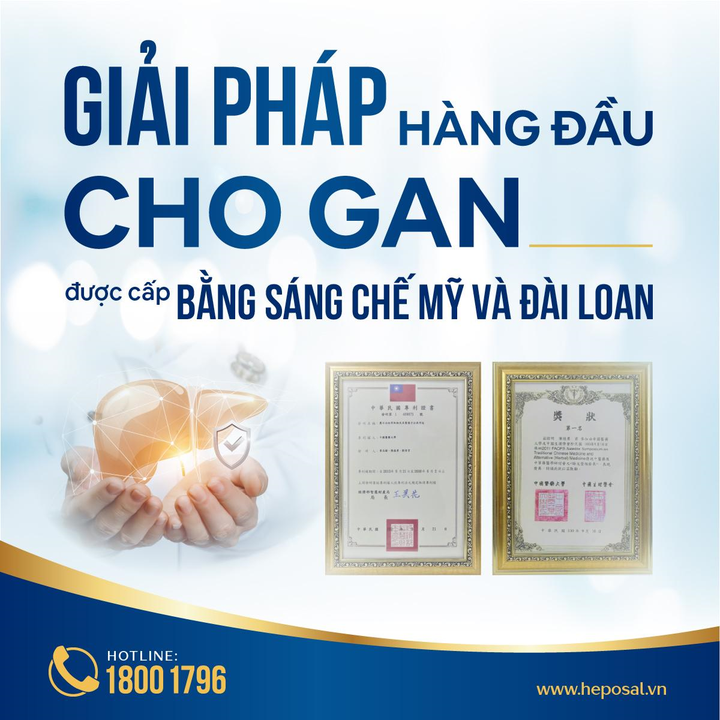Heposal - sản phẩm gan duy nhất được Mỹ và Đài Loan cấp bằng sáng chế - 1