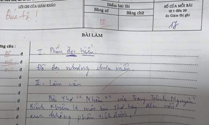 Những bài kiểm tra của học sinh 'ngây thơ' đến mức khiến người đọc tức anh ách - 10