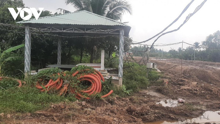 Dự án cầu Rạch Miễu 2 thi công chậm do gặp khó về mặt bằng và nguồn cát - 2