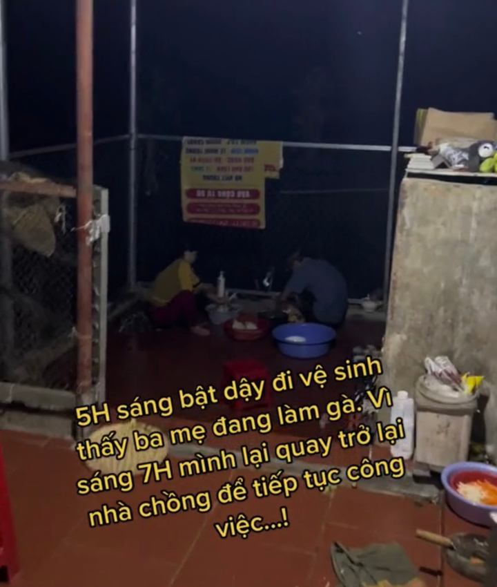 Bật dậy lúc 5 giờ sáng, con gái ở xa về rưng rưng khi thấy việc bố mẹ đang làm - 1