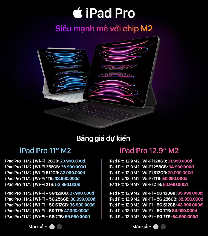 Giá dự kiến iPad Gen 10 và iPad Pro 2022 chính hãng từ 12,99 triệu đồng - 2