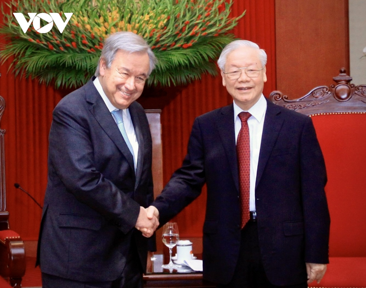 Tổng bí thư Nguyễn Phú Trọng tiếp Tổng thư ký Liên hợp quốc António Guterres - 2